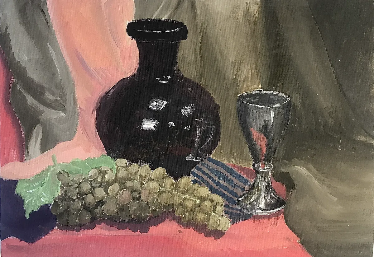 Still Life with Grapes | Натюрморт с виноградом | נָטִיּוּרמוֹרְט עם ענבים