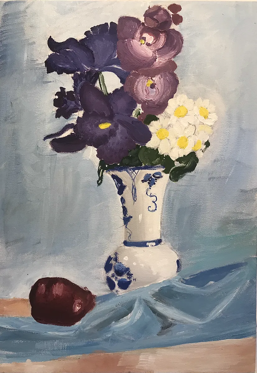 Still Life with a Vase of Flowers | Натюрморт с вазой цветов | טבע דומם עם  אגרטל פרחים